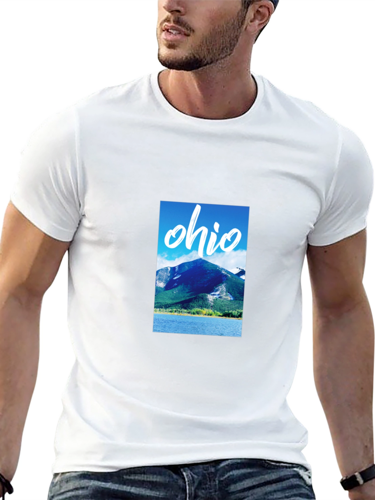 Ohio Mountain Graphic Black T-Shirt