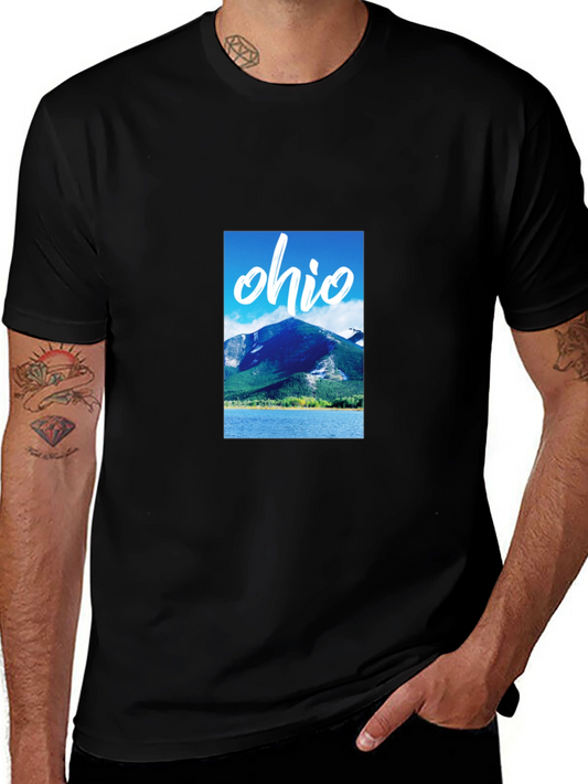 Ohio Mountain Graphic Black T-Shirt