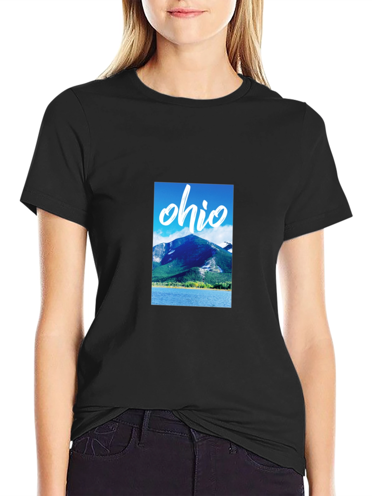 Ohio Mountain Graphic Black T-Shirt