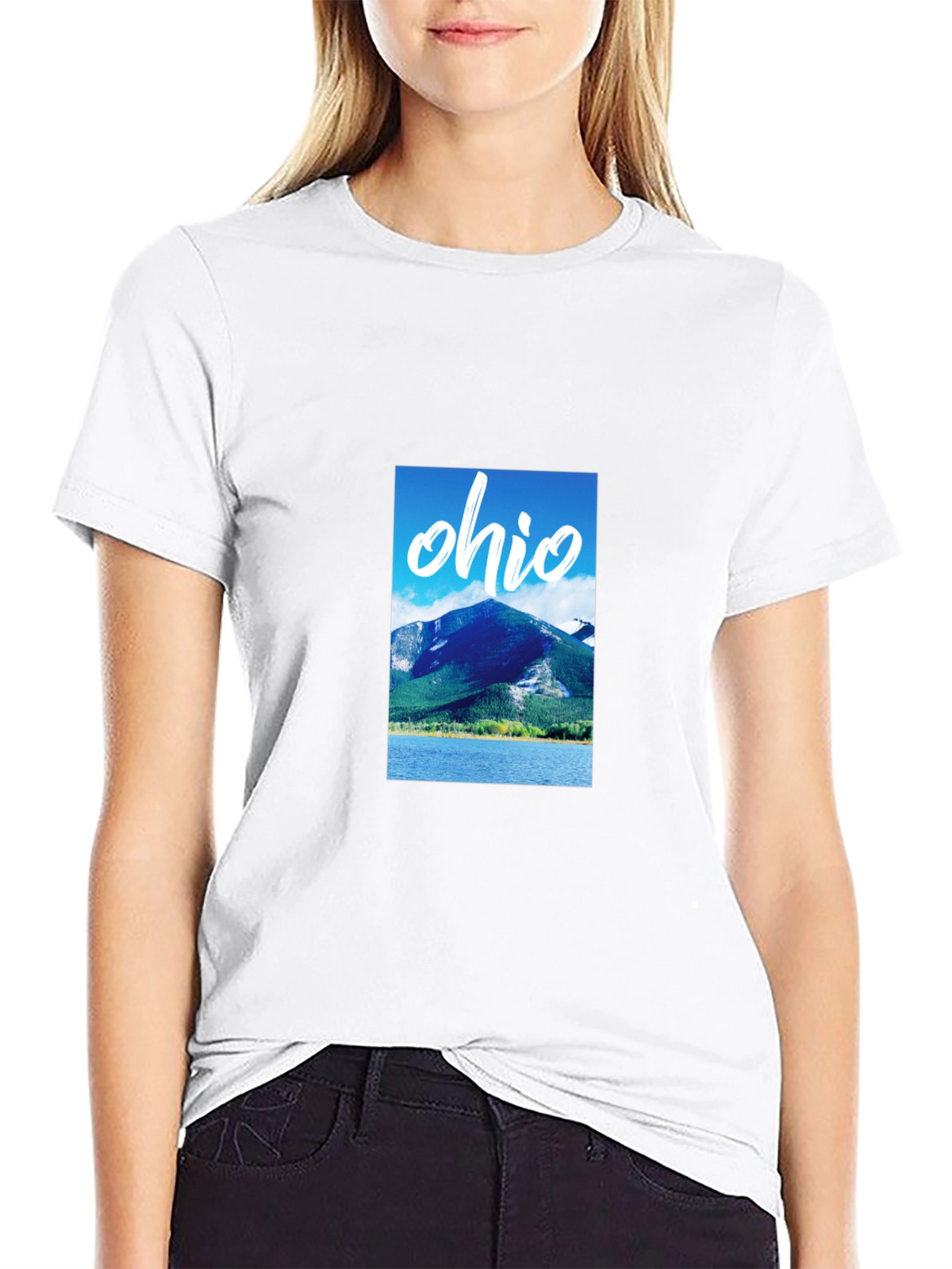 Ohio Mountain Graphic Black T-Shirt