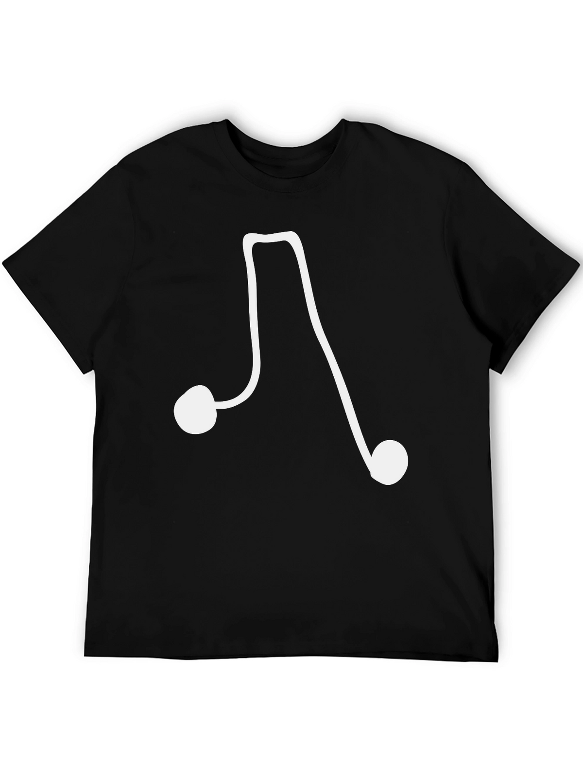 Musical Note Black T-Shirt