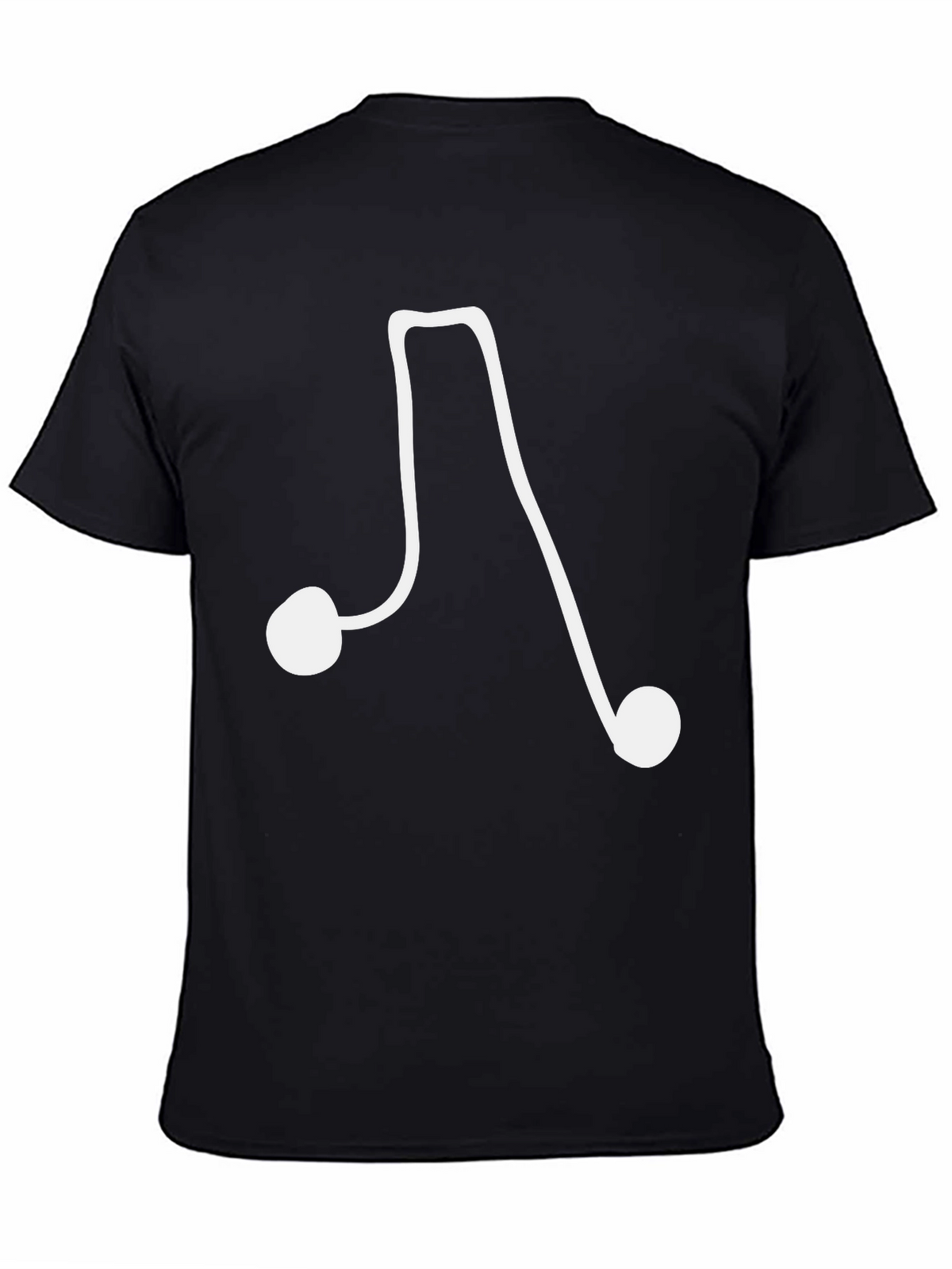 Musical Note Black T-Shirt