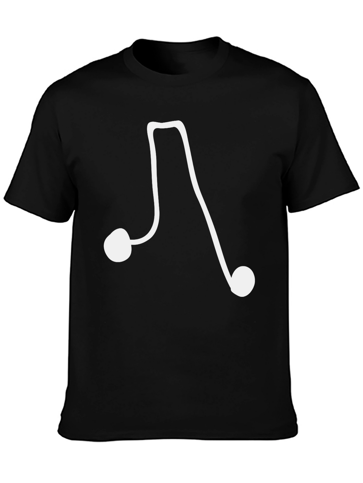 Musical Note Black T-Shirt