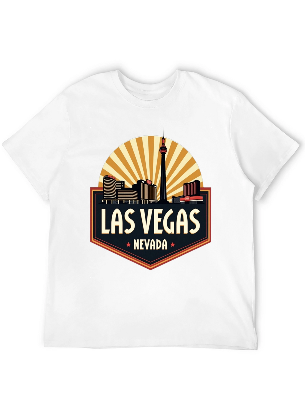 Las Vegas Nevada T-Shirt - City Skyline Souvenir Tee