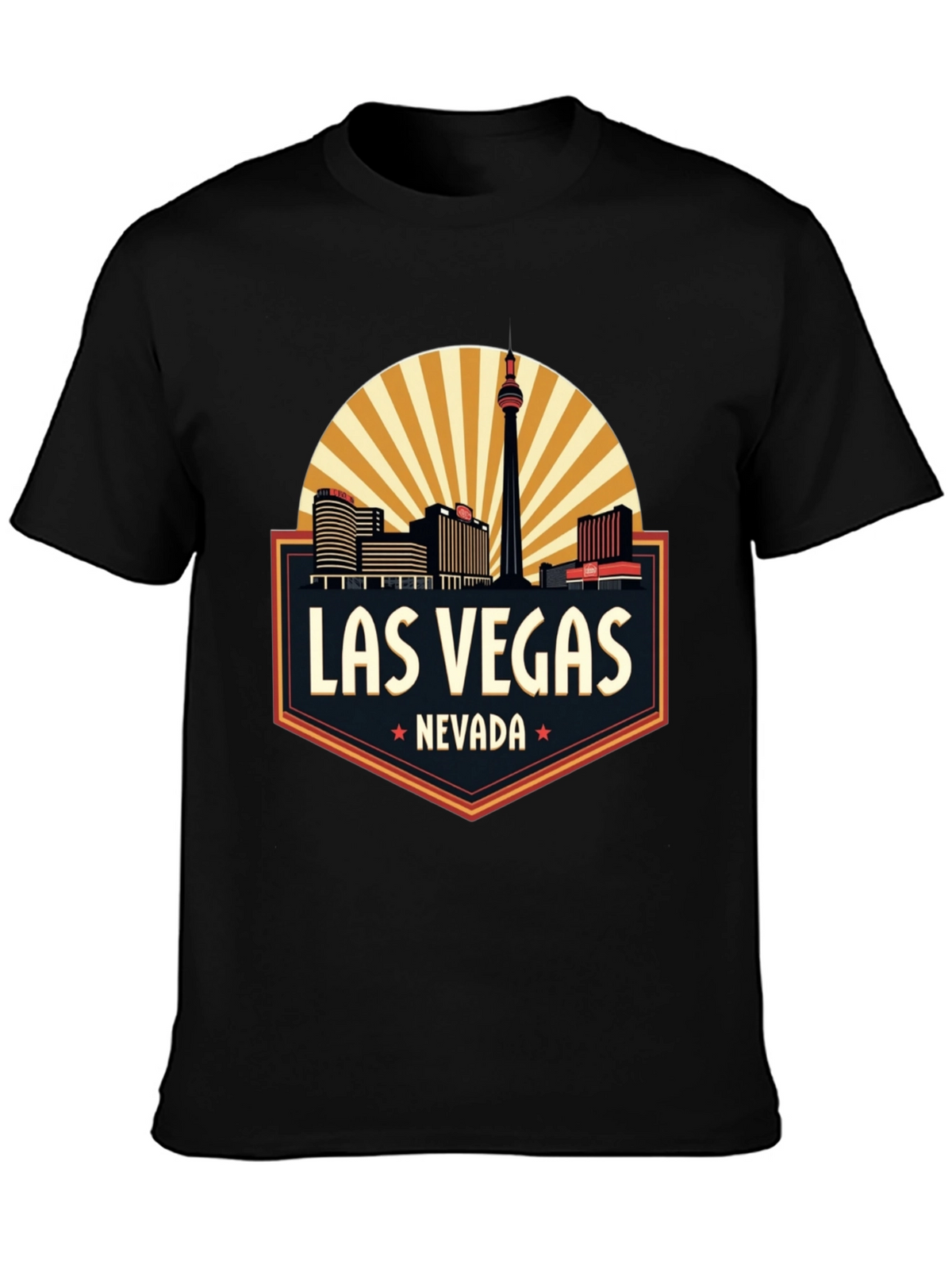 Las Vegas Nevada T-Shirt - City Skyline Souvenir Tee