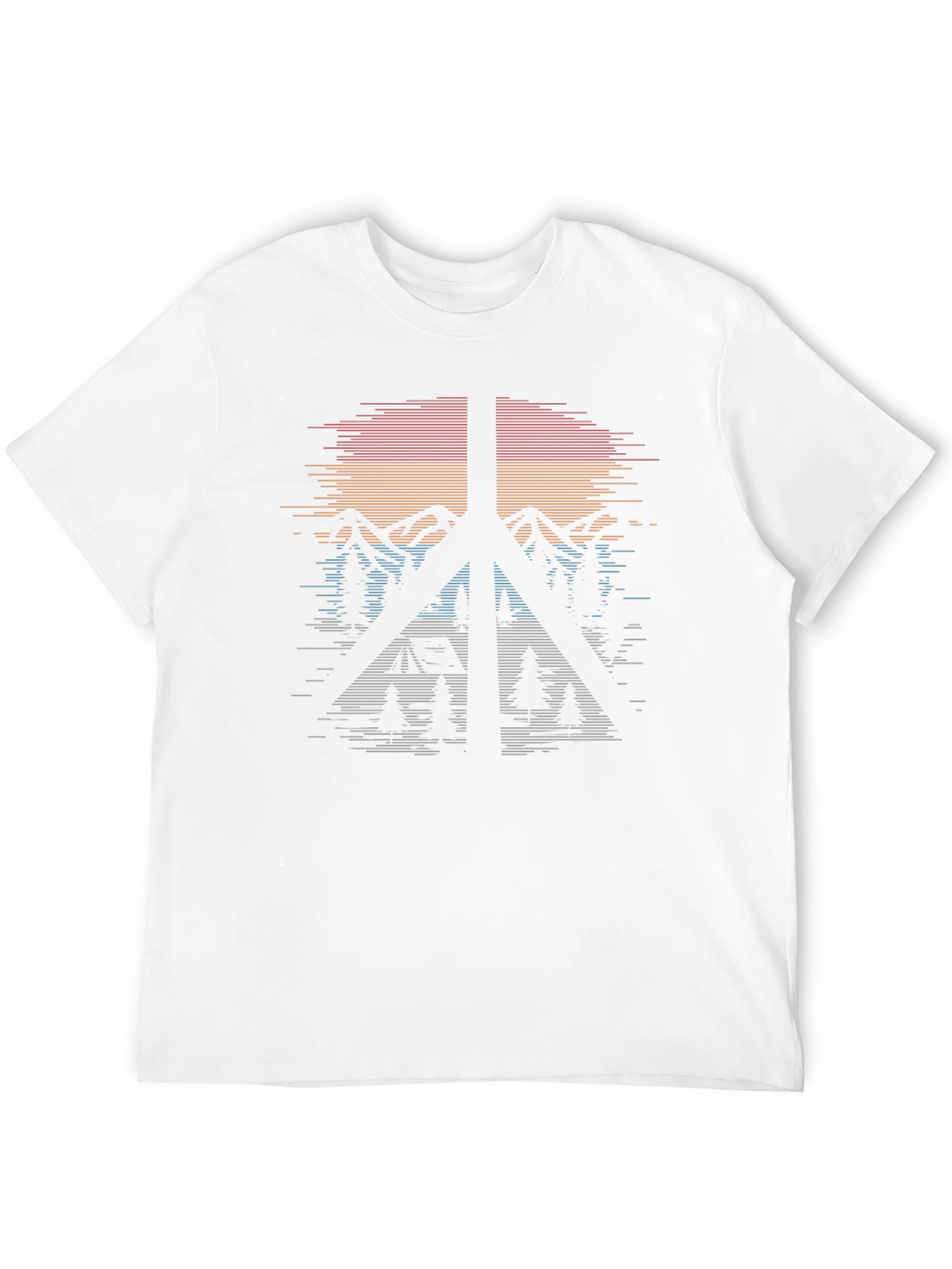 Peace Sign Camping Graphic T-Shirt