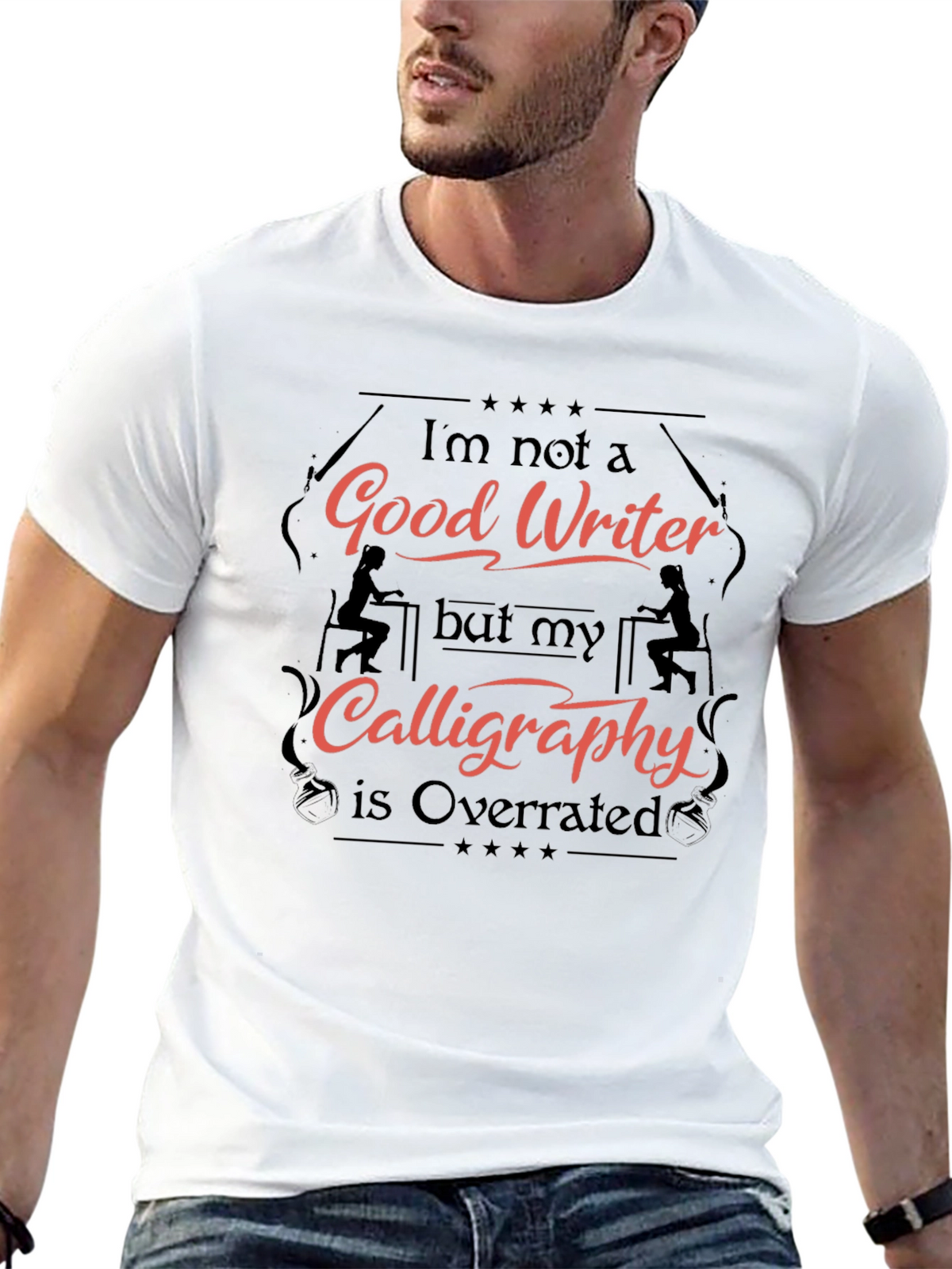 Humorous Good Writer Graphic T-Shirt