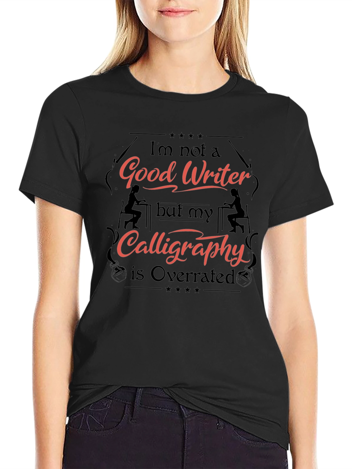 Humorous Good Writer Graphic T-Shirt