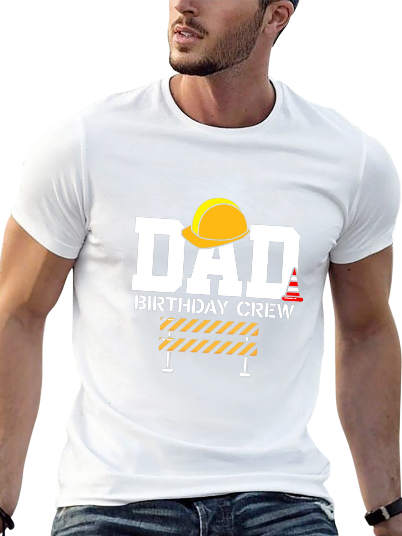 Dad Birthday Crew Graphic T-Shirt