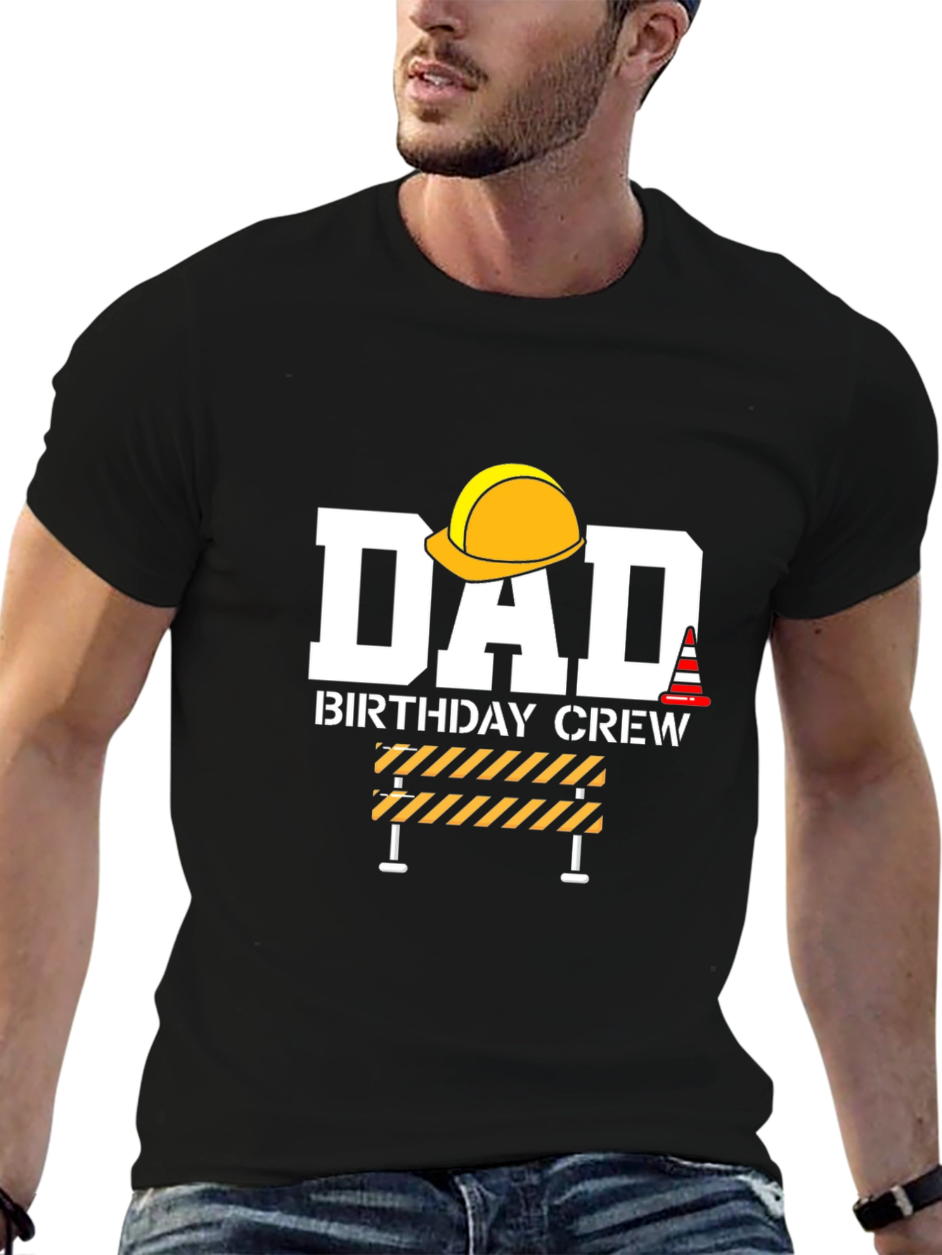 Dad Birthday Crew Graphic T-Shirt