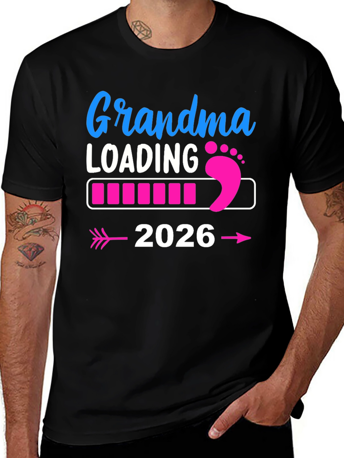 Grandma Loading 2026 Pregnancy Announcement T-Shirt