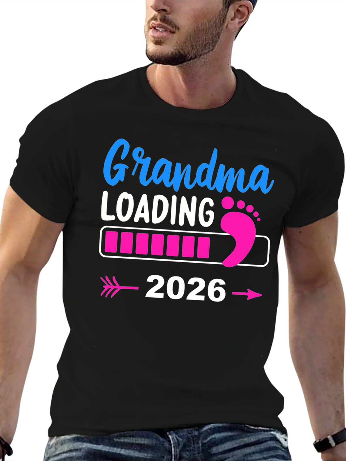 Grandma Loading 2026 Pregnancy Announcement T-Shirt