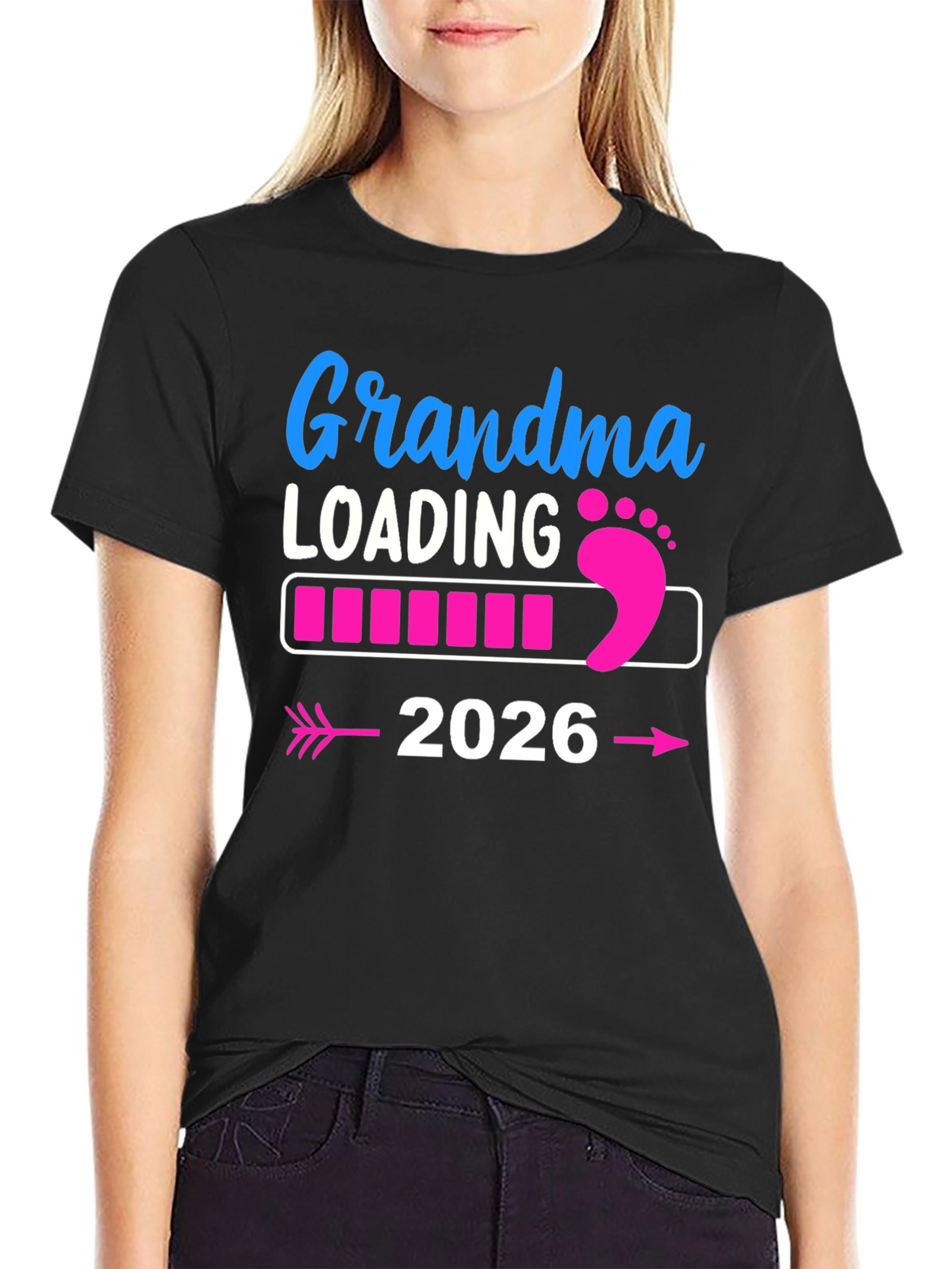 Grandma Loading 2026 Pregnancy Announcement T-Shirt