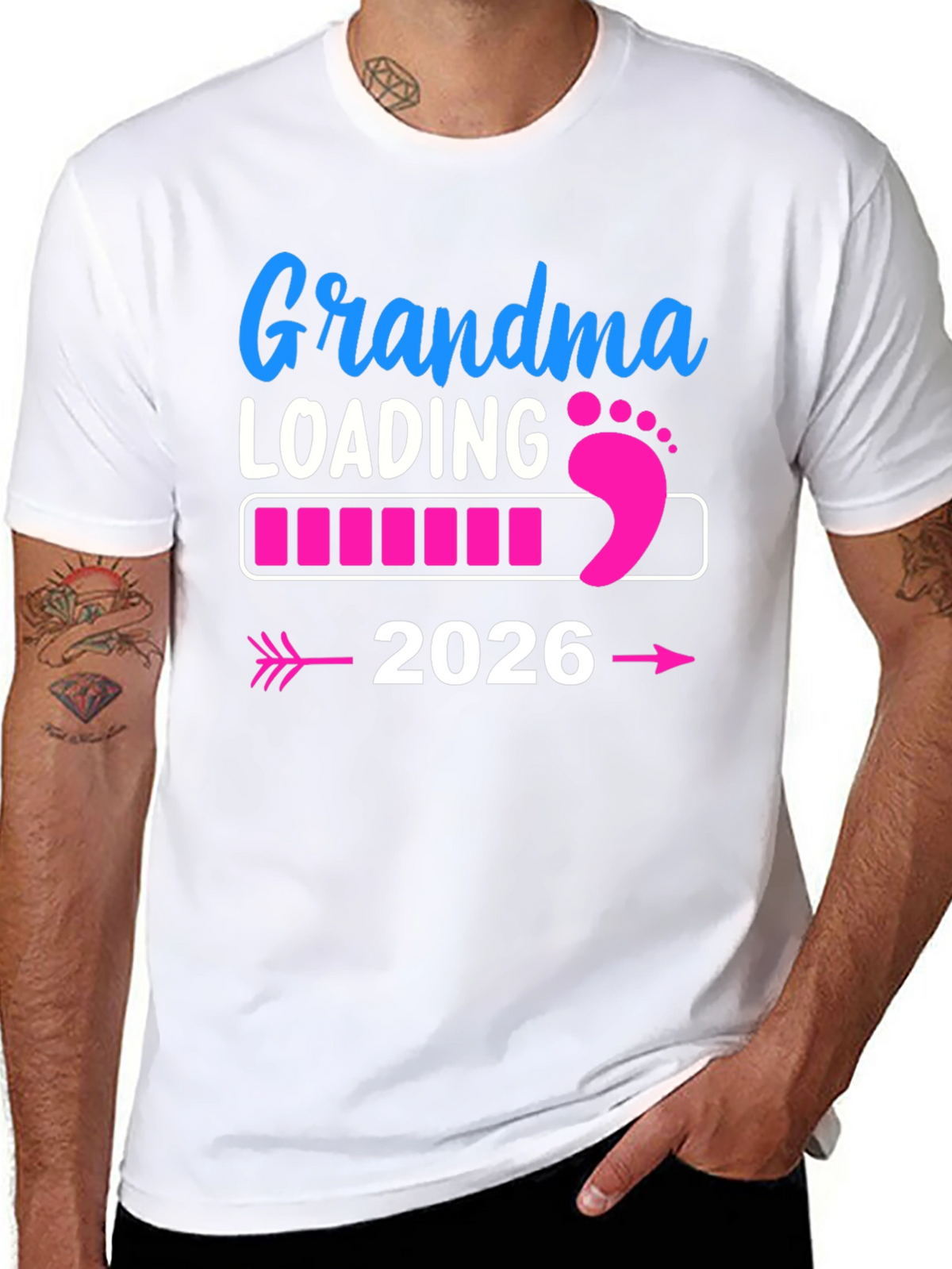 Grandma Loading 2026 Pregnancy Announcement T-Shirt