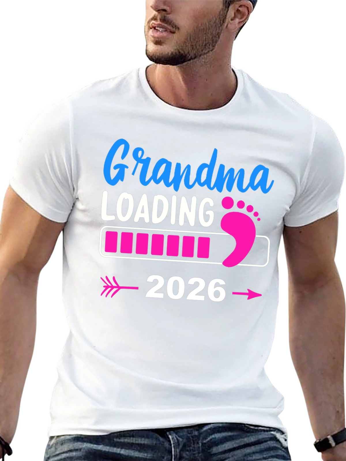 Grandma Loading 2026 Pregnancy Announcement T-Shirt