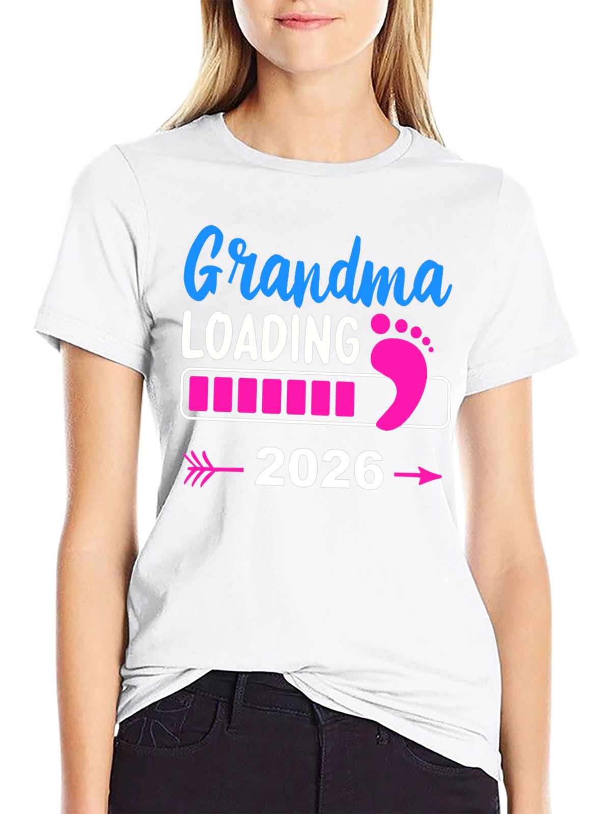 Grandma Loading 2026 Pregnancy Announcement T-Shirt