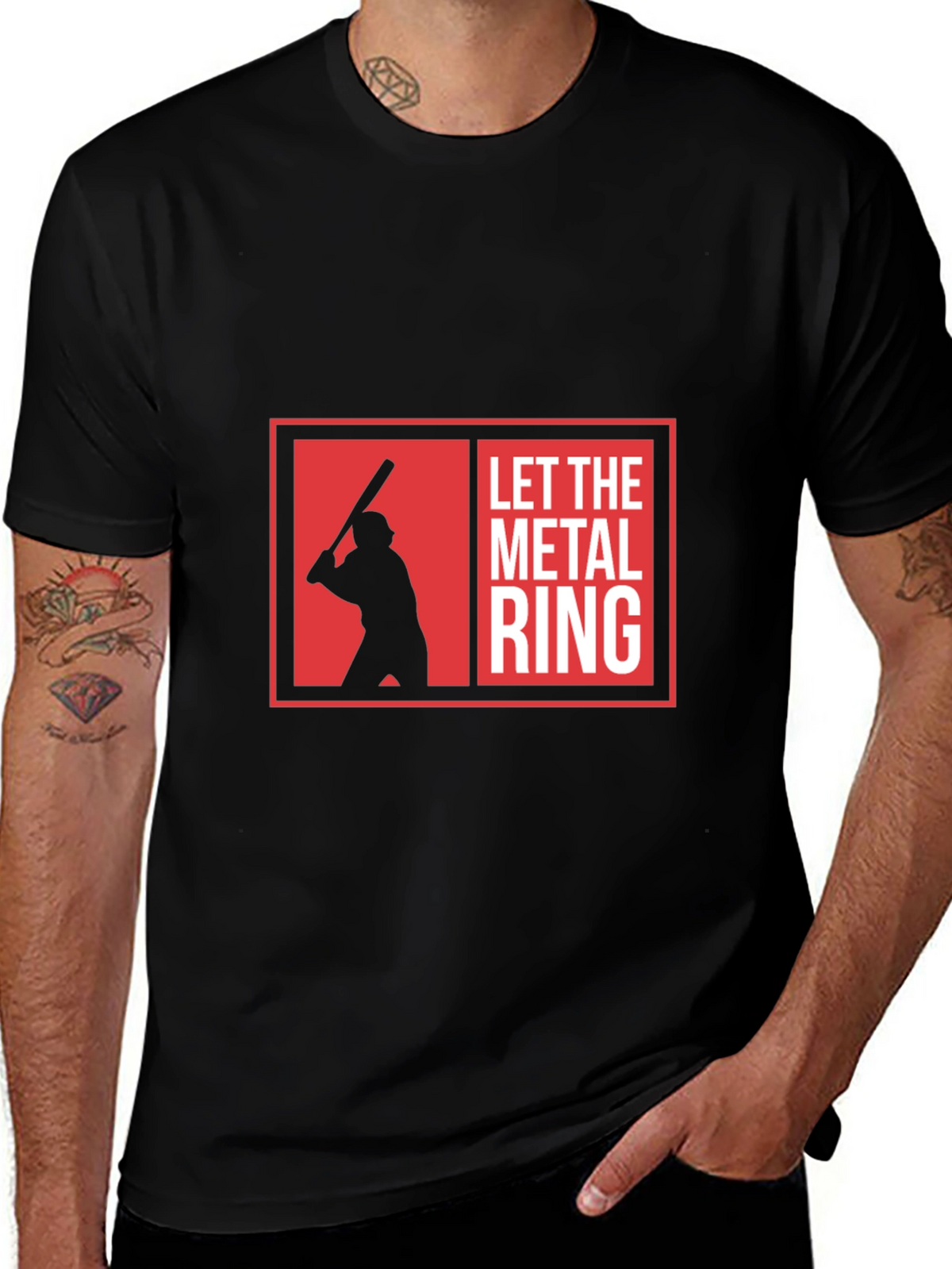 Let The Metal Ring Black T-Shirt