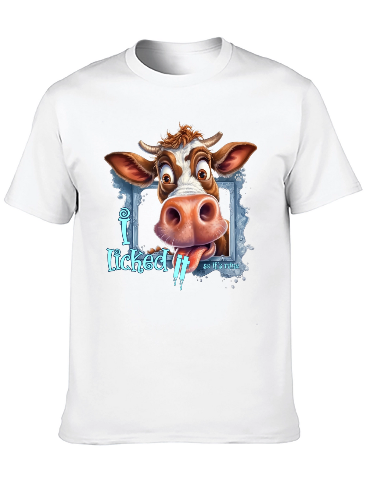 Funny Cow I Licked It Graphic Tee