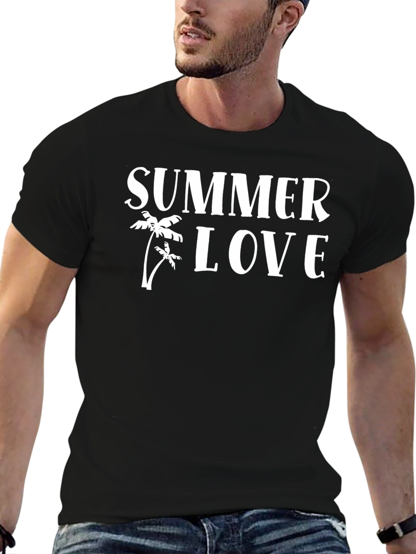 Summer Love Black Graphic Tee