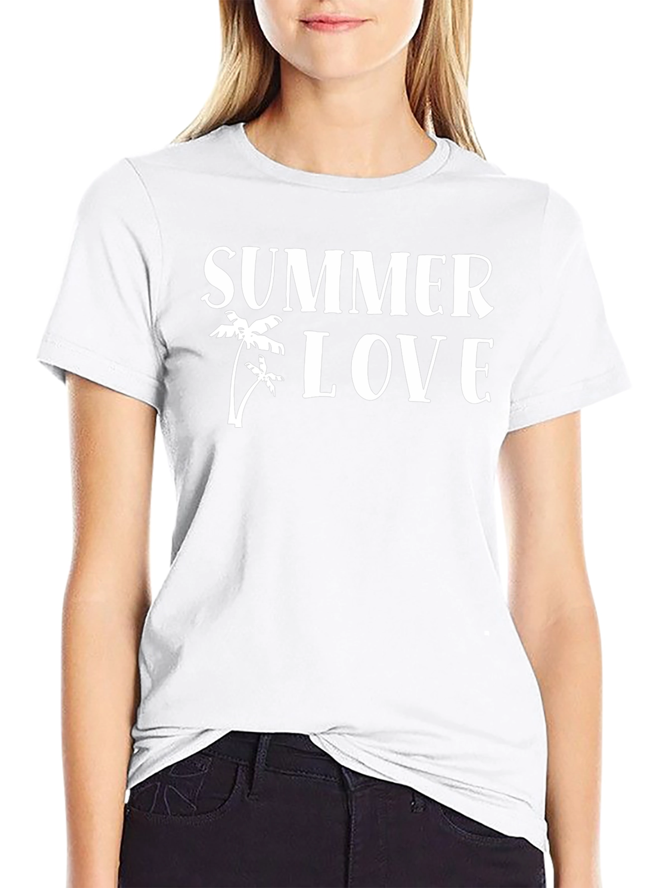 Summer Love Black Graphic Tee