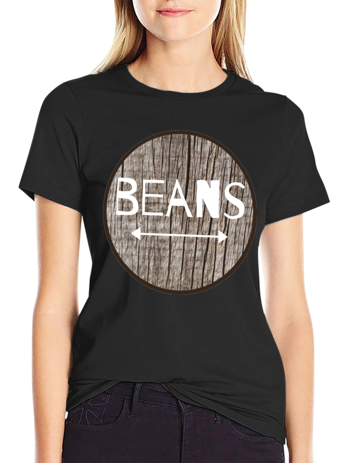 Beans Arrow T-Shirt - Novelty Graphic Tee