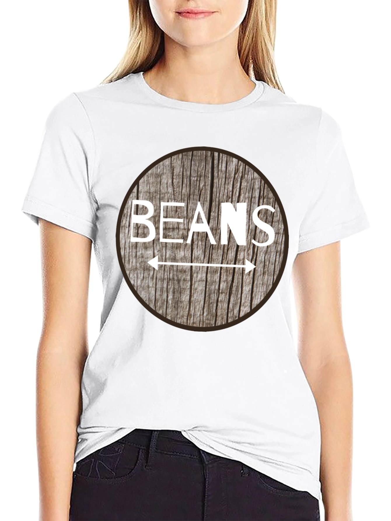 Beans Arrow T-Shirt - Novelty Graphic Tee