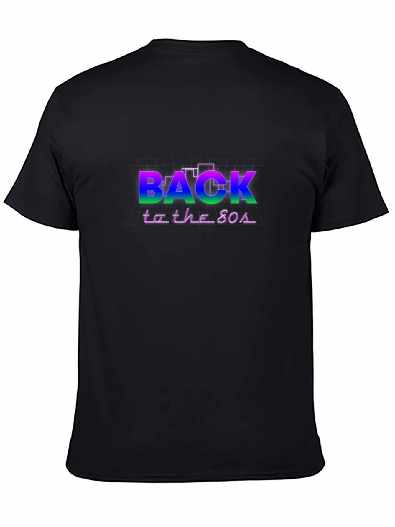 Retro Back to the 80s Graphic Tee - Black
