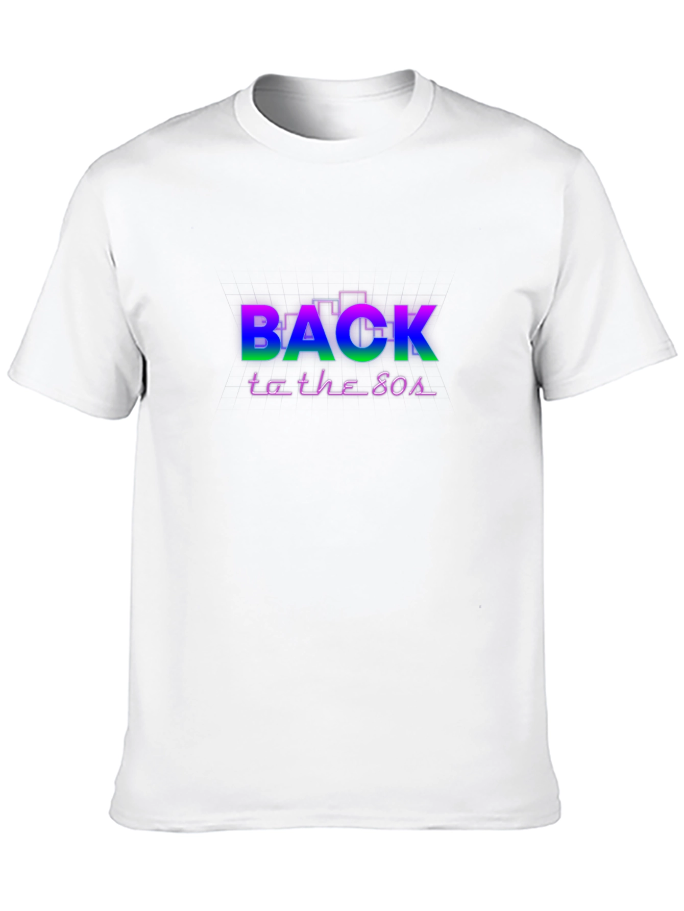 Retro Back to the 80s Graphic Tee - Black