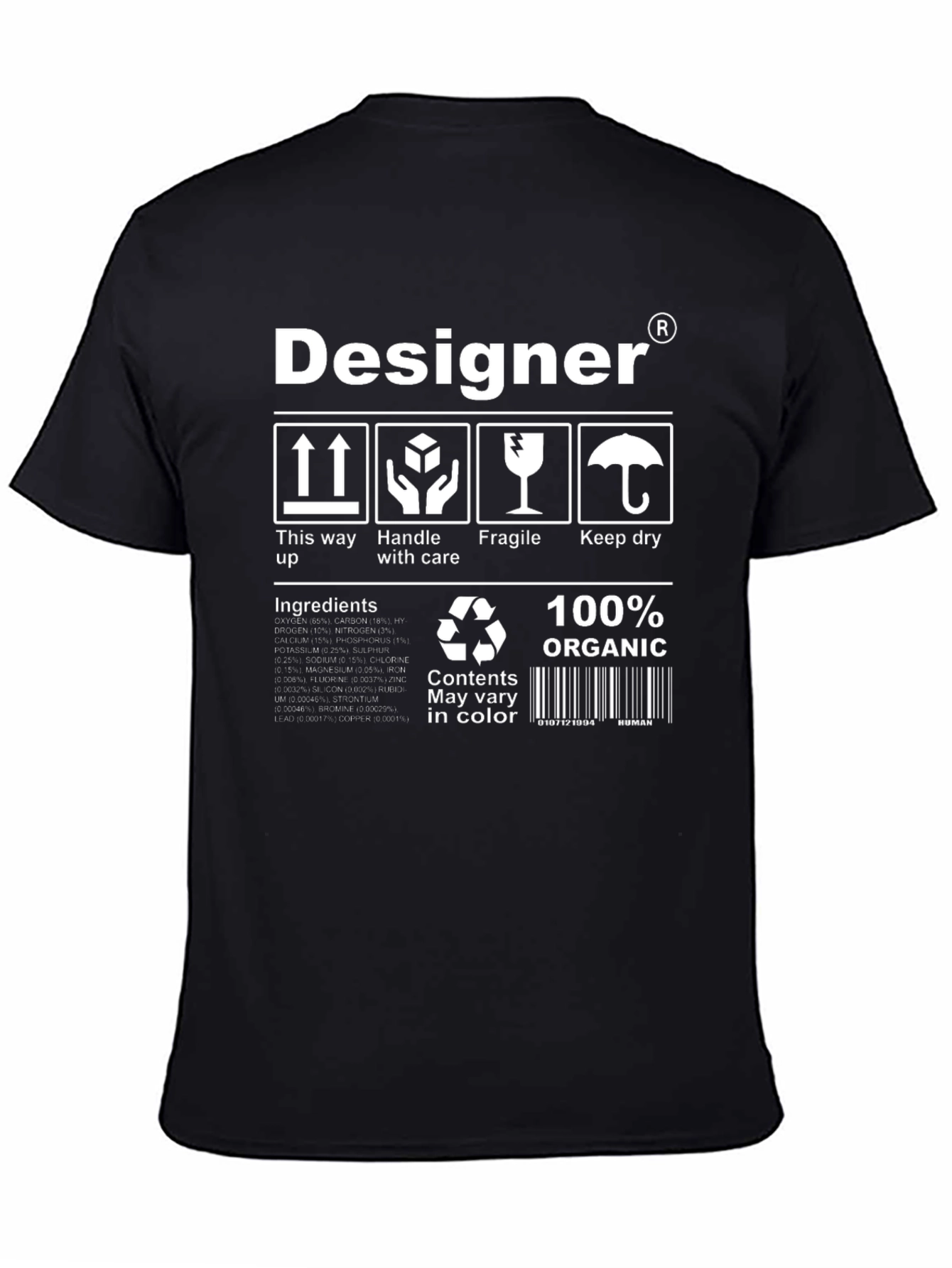Designer Organic Cotton T-Shirt
