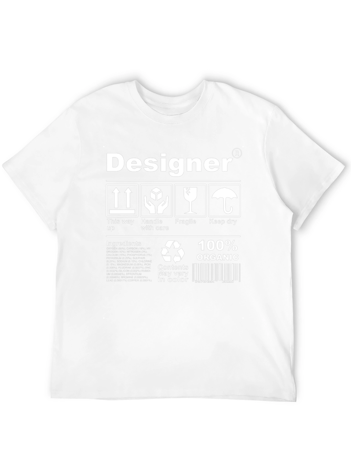 Designer Organic Cotton T-Shirt