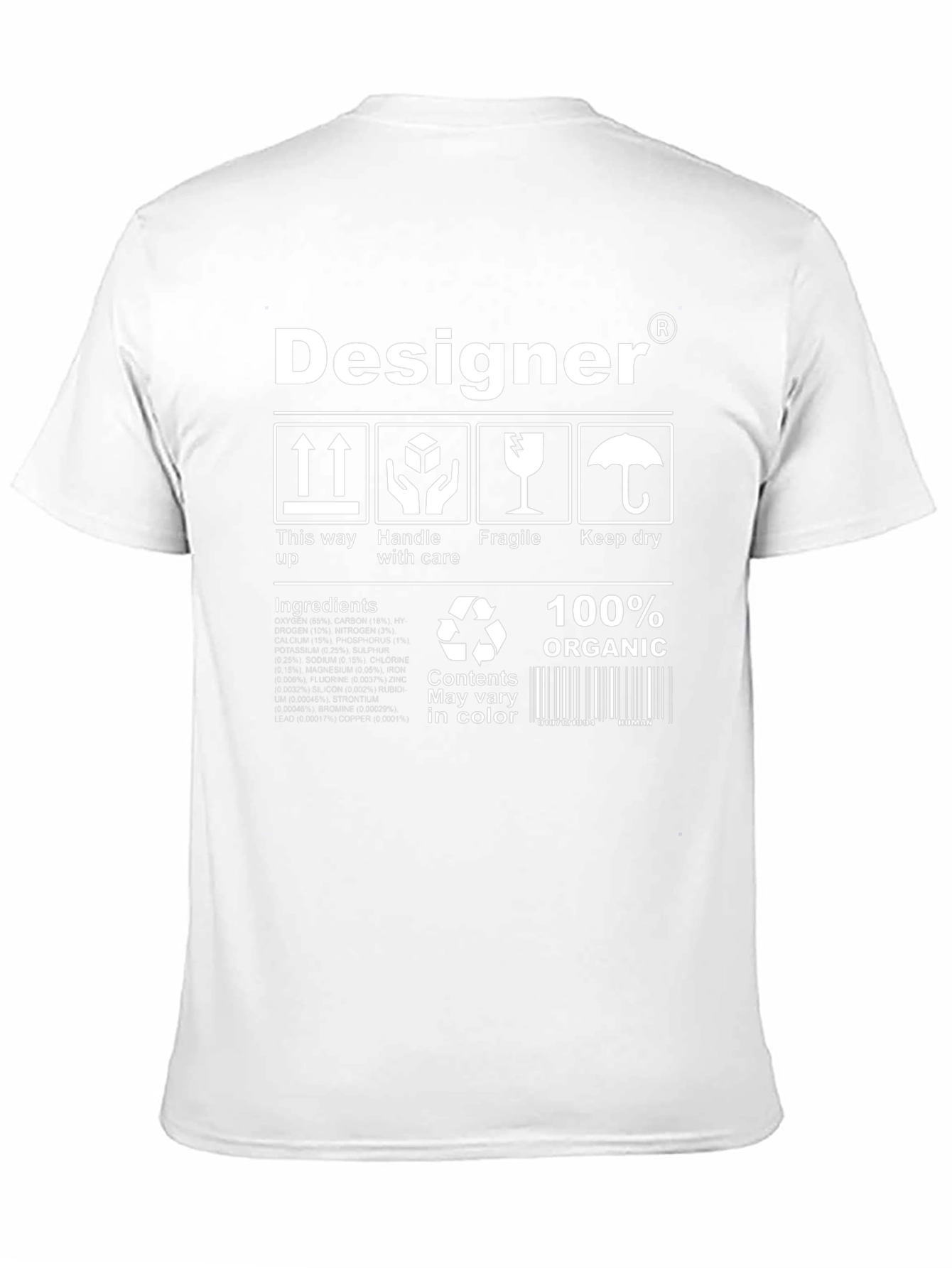 Designer Organic Cotton T-Shirt