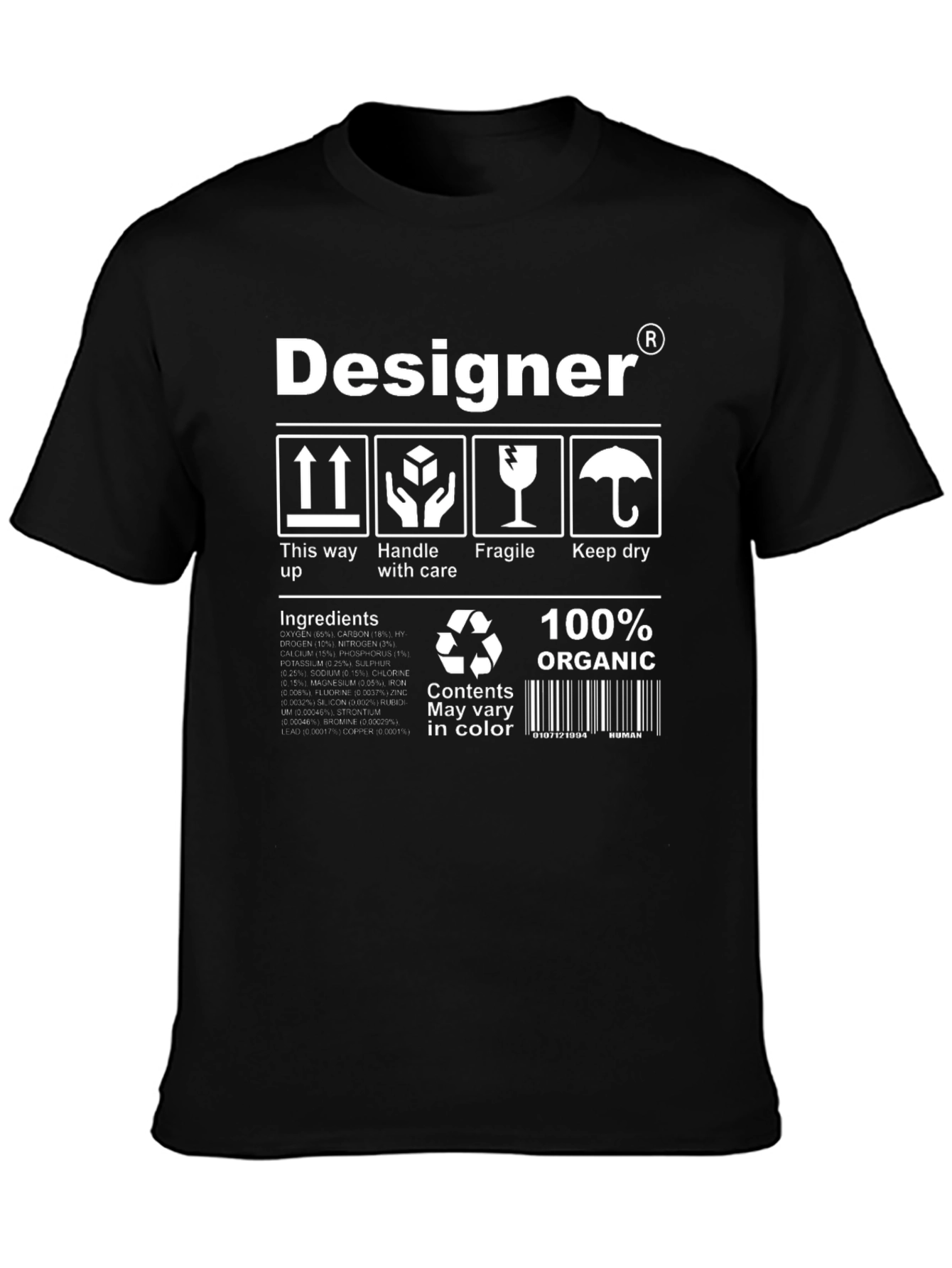 Designer Organic Cotton T-Shirt