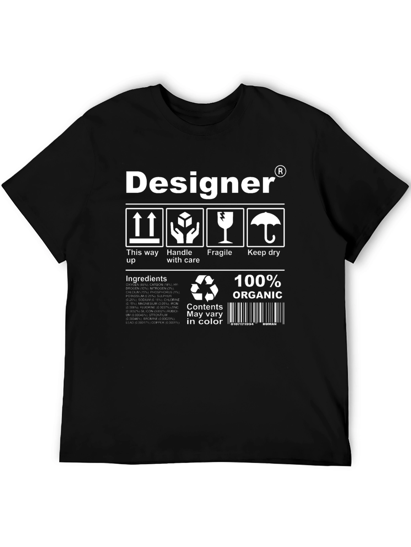 Designer Organic Cotton T-Shirt