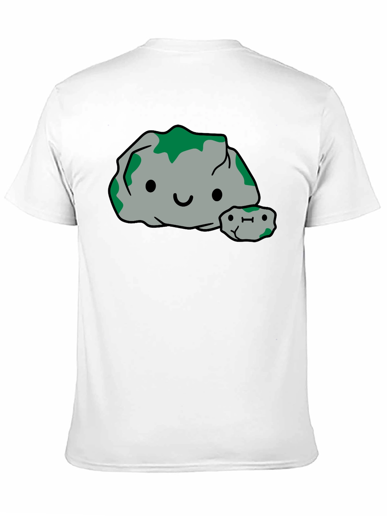 Cute Rock Family Graphic Tee - Black