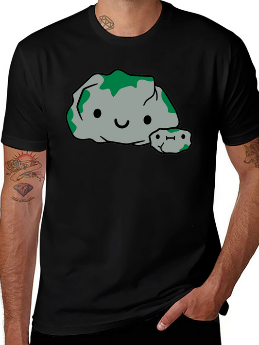 Cute Rock Family Graphic Tee - Black