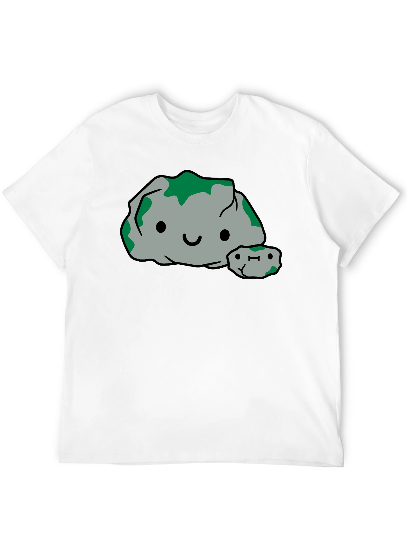 Cute Rock Family Graphic Tee - Black