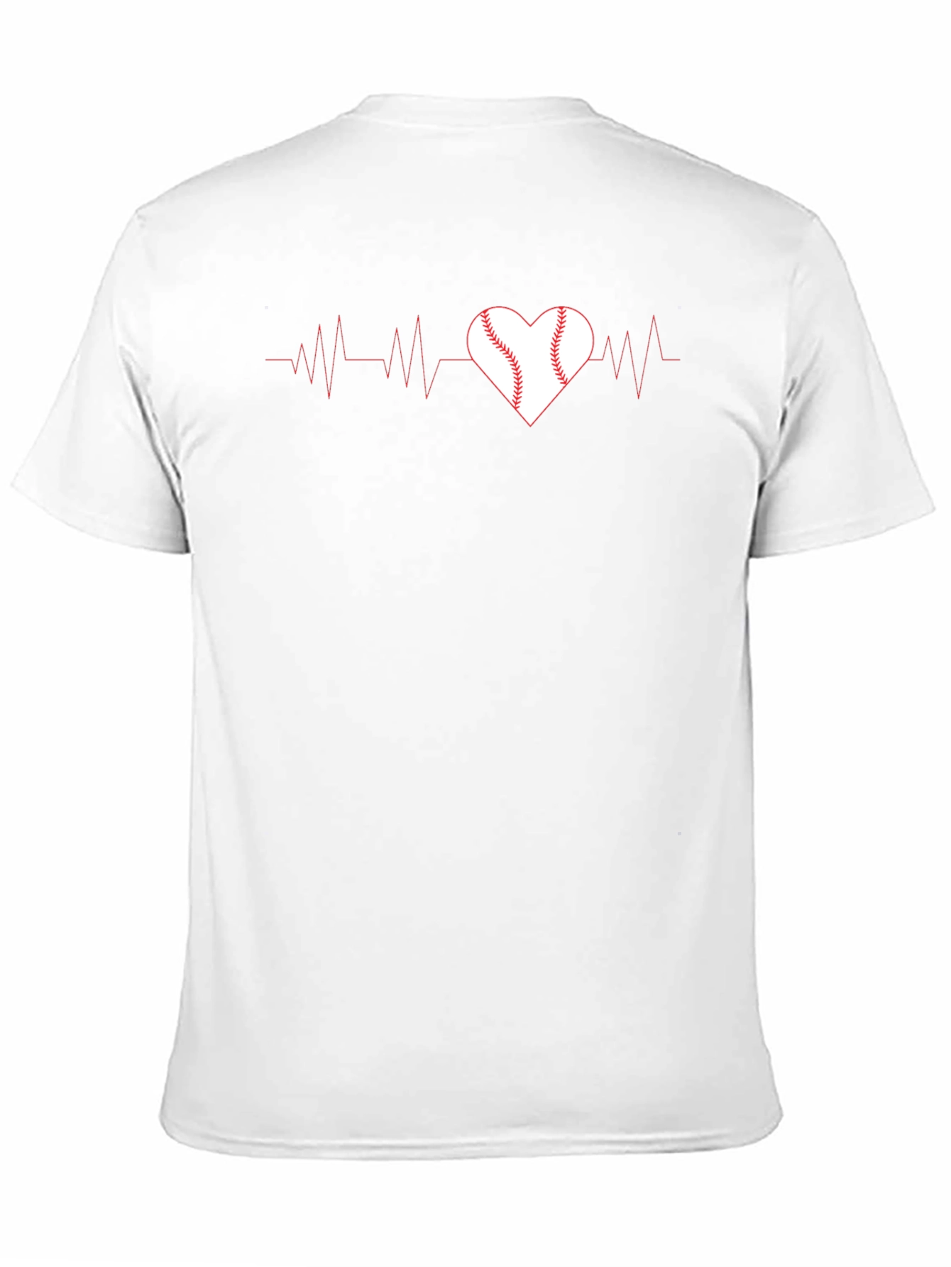 Baseball Heartbeat Graphic Tee - Love of the Game!