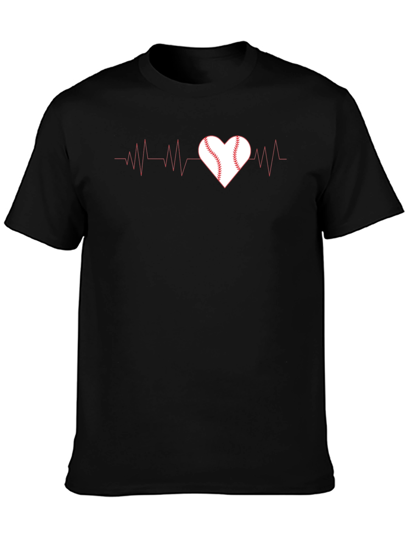 Baseball Heartbeat Graphic Tee - Love of the Game!