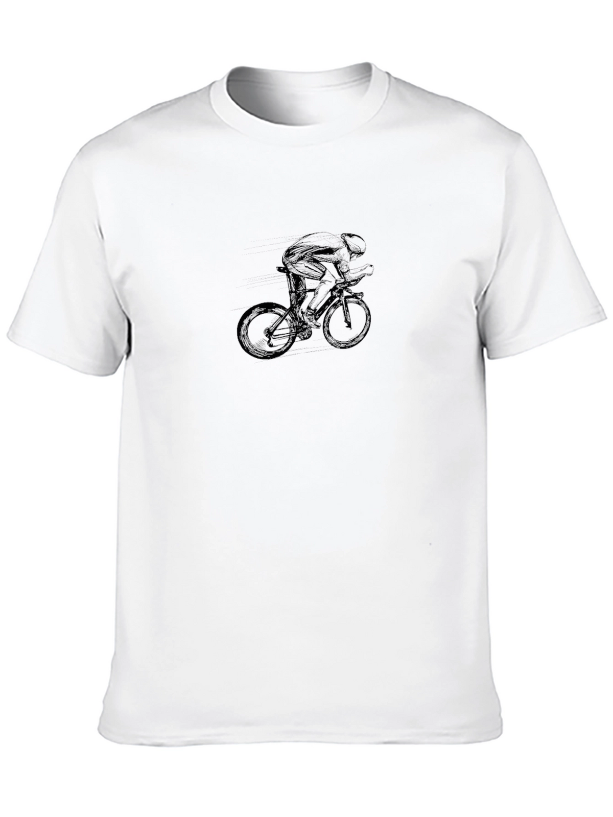Black Cycling Silhouette Tee