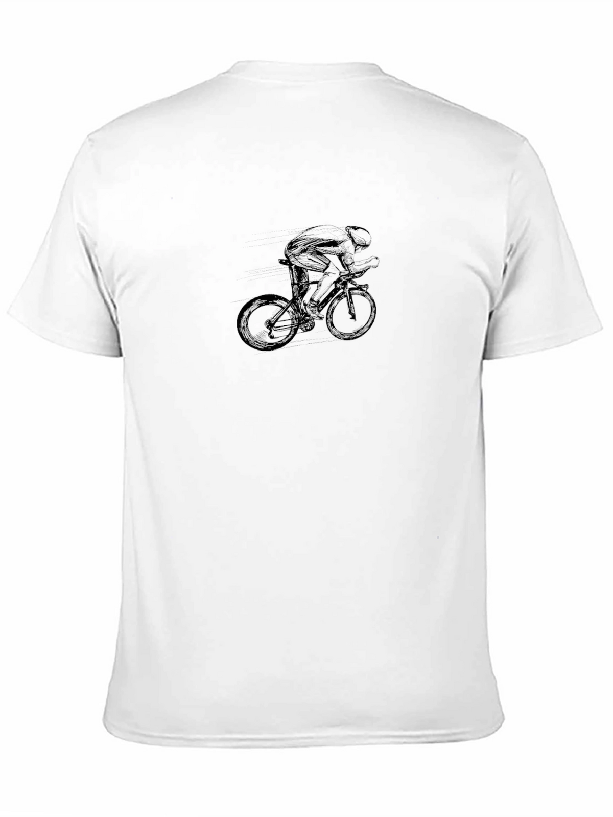 Black Cycling Silhouette Tee