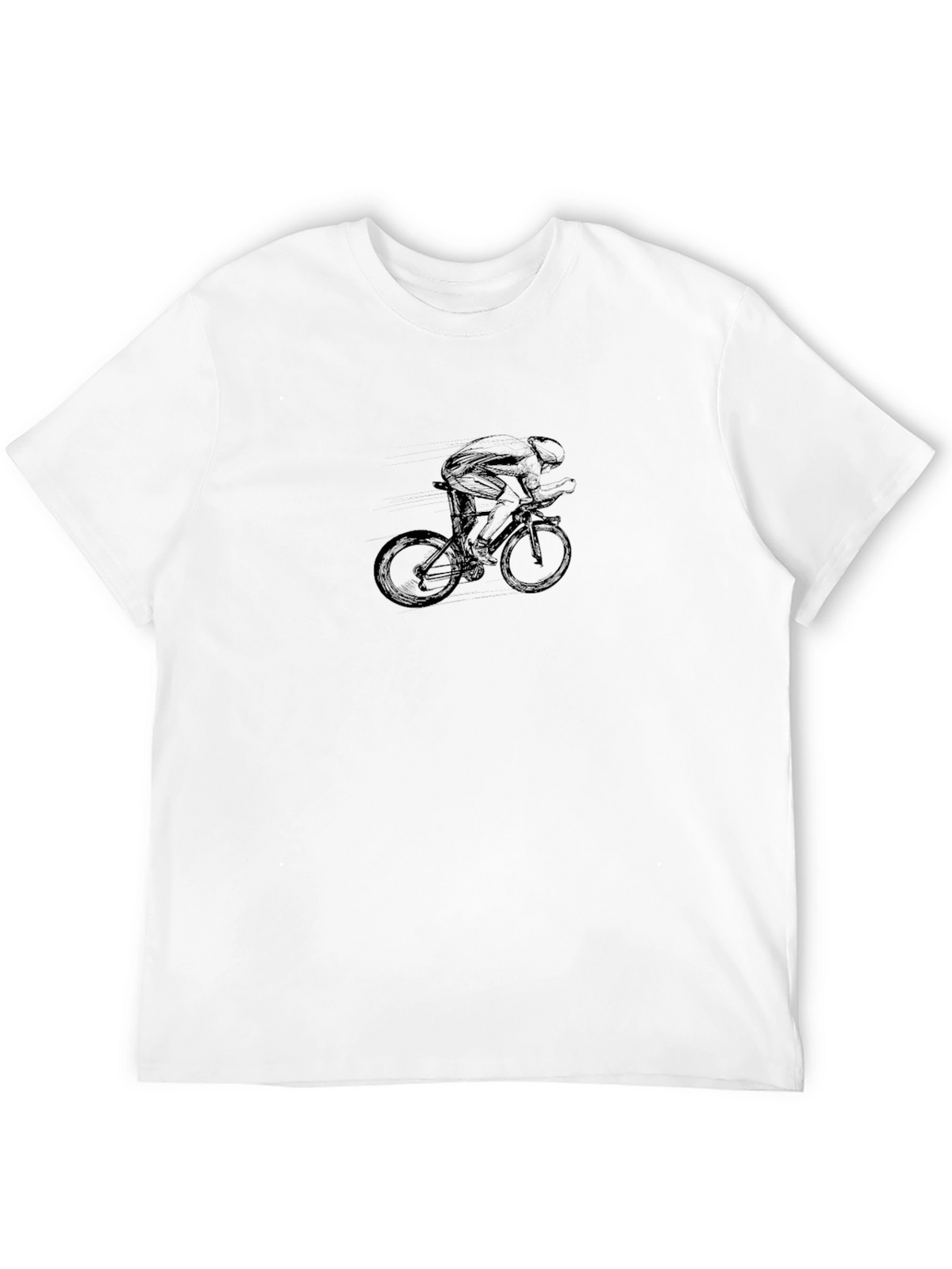 Black Cycling Silhouette Tee
