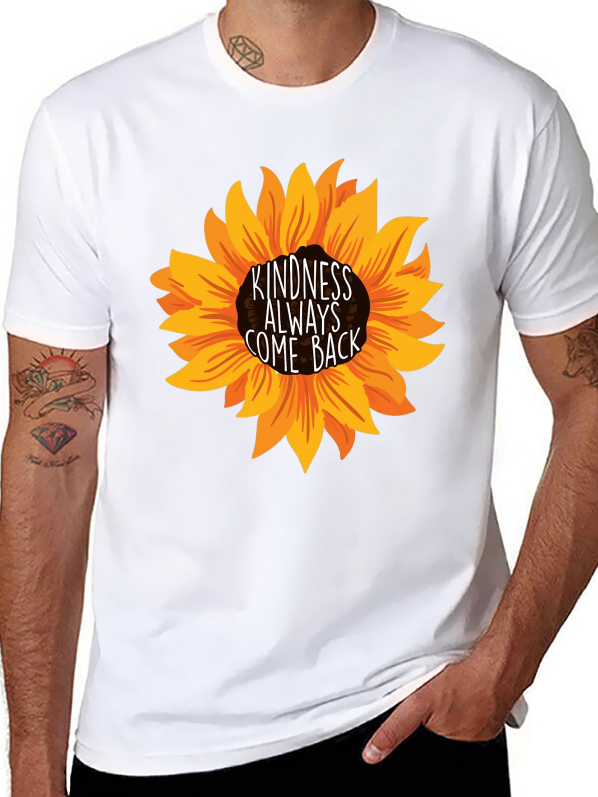 Kindness Always Come Back Sunflower Tee