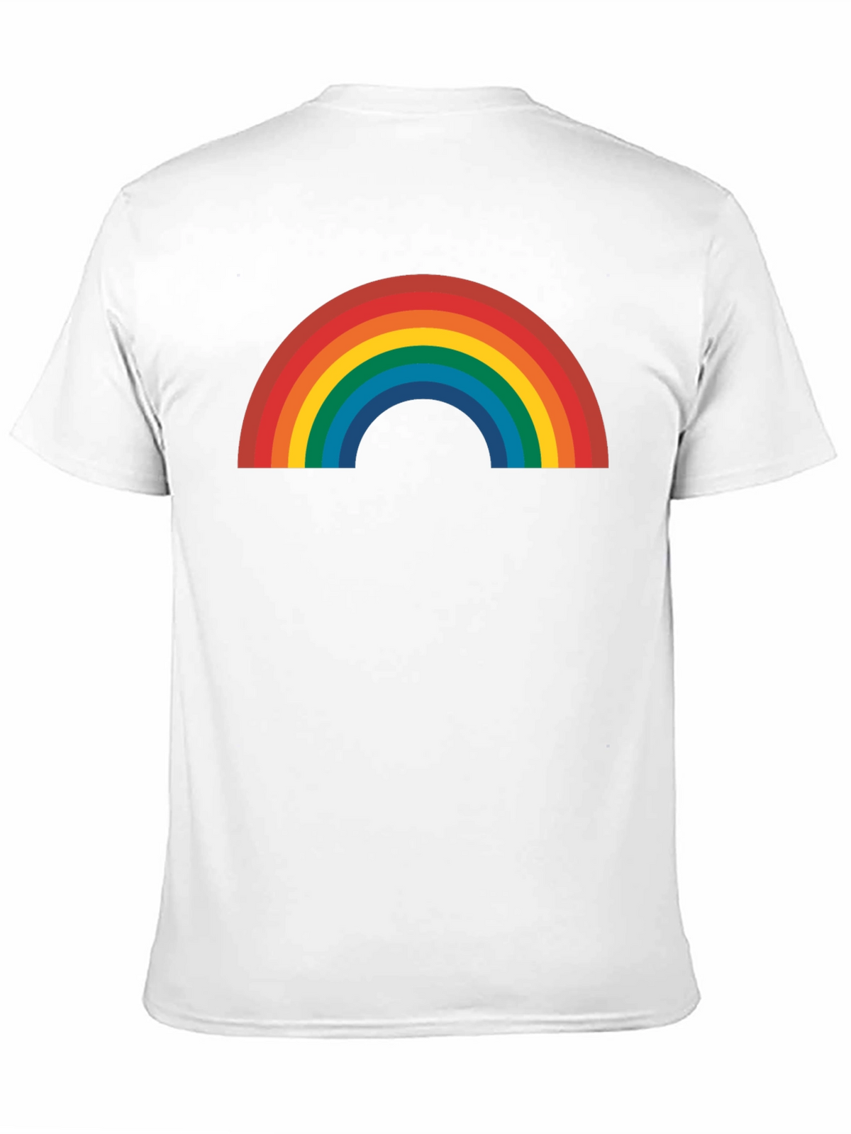 Rainbow Graphic Tee - Black Cotton Blend Shirt