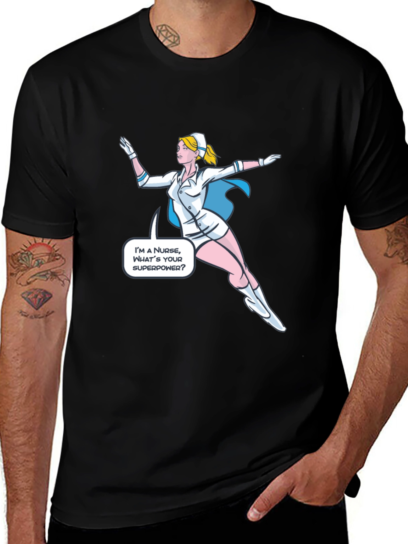 Superhero Nurse T-Shirt - Whats Your Superpower?