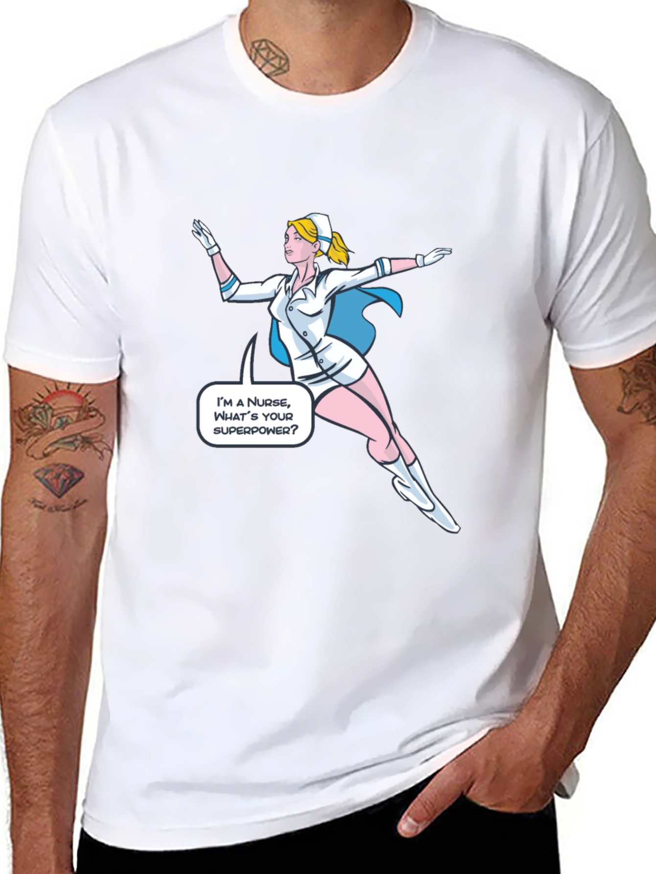 Superhero Nurse T-Shirt - Whats Your Superpower?