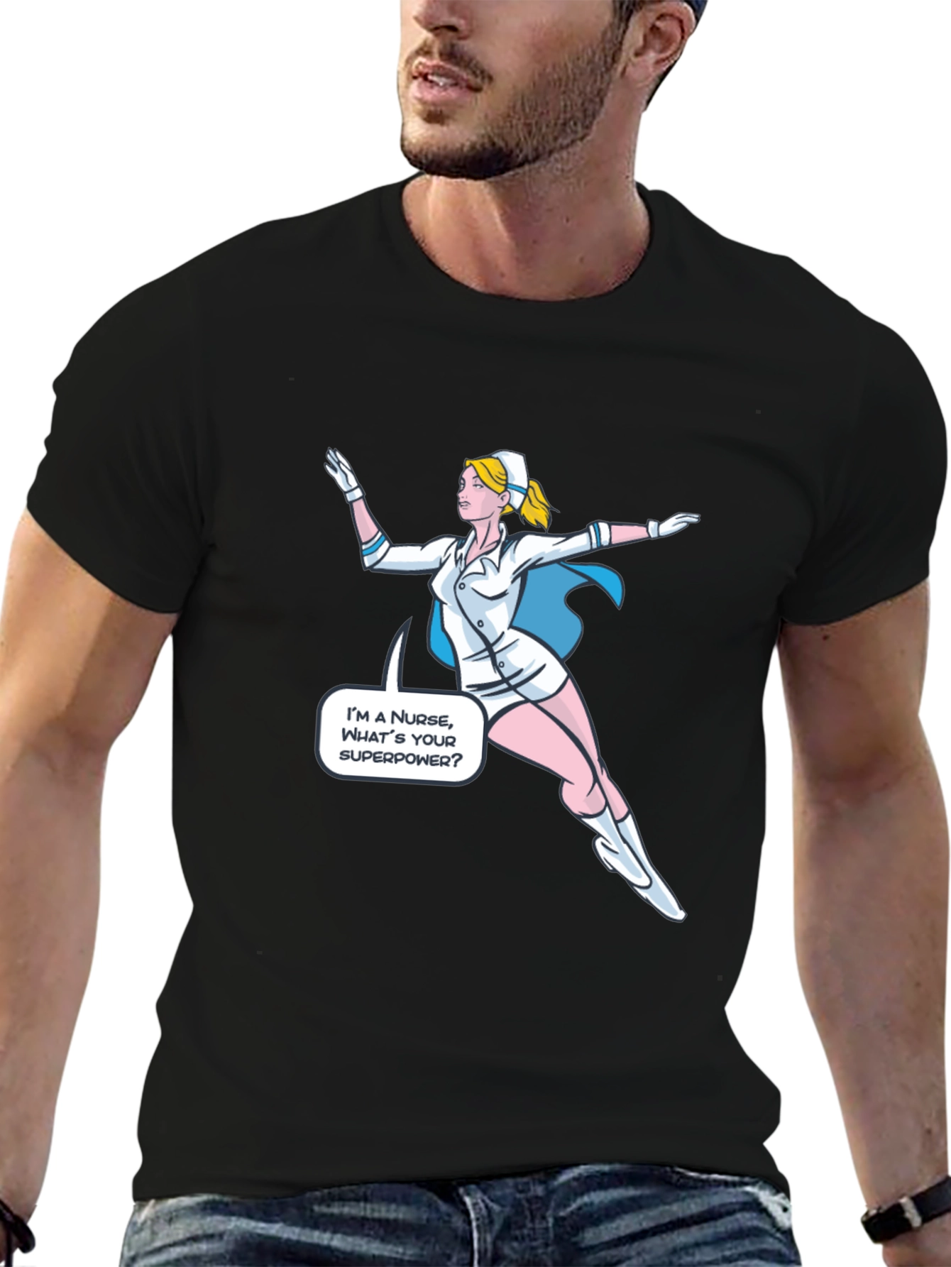 Superhero Nurse T-Shirt - Whats Your Superpower?