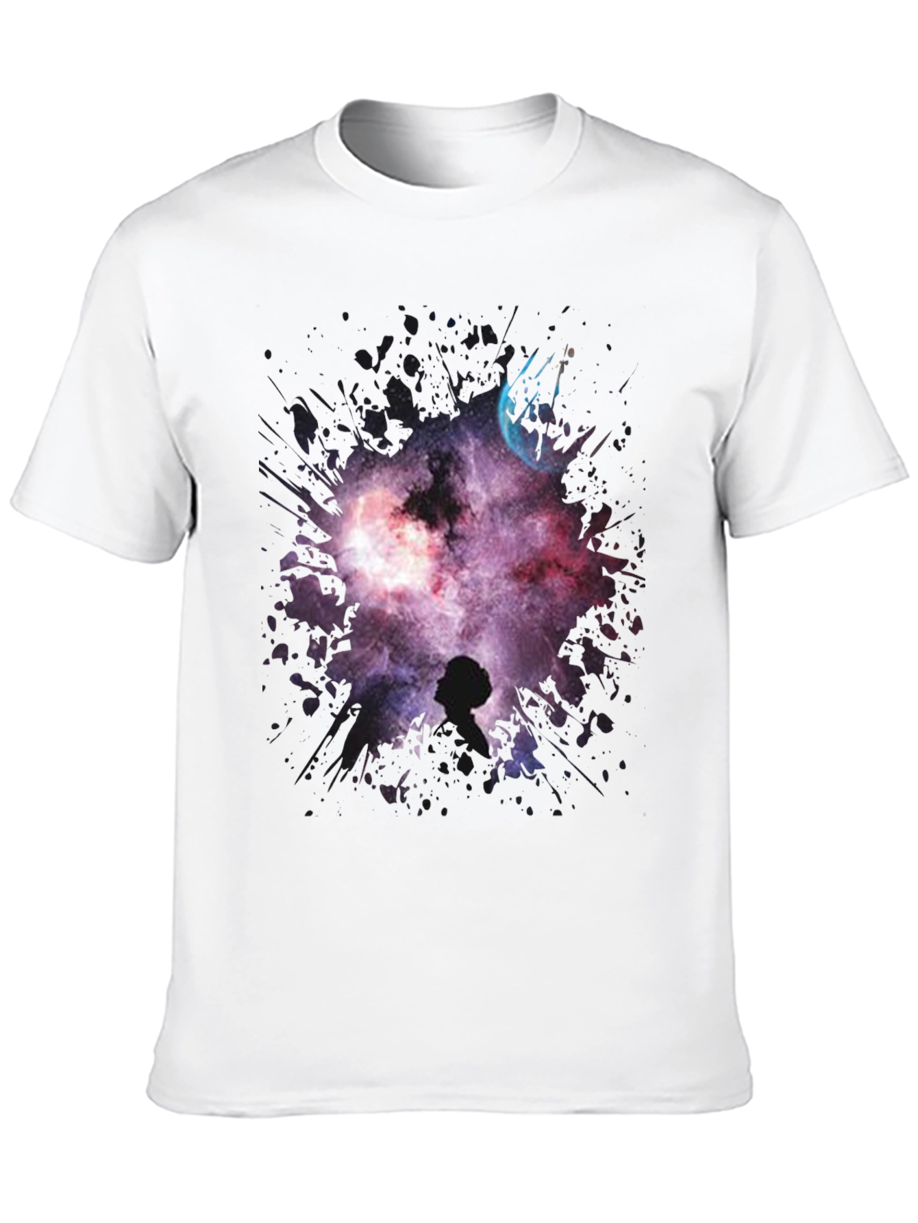 Cosmic Princess Leia Black T-Shirt