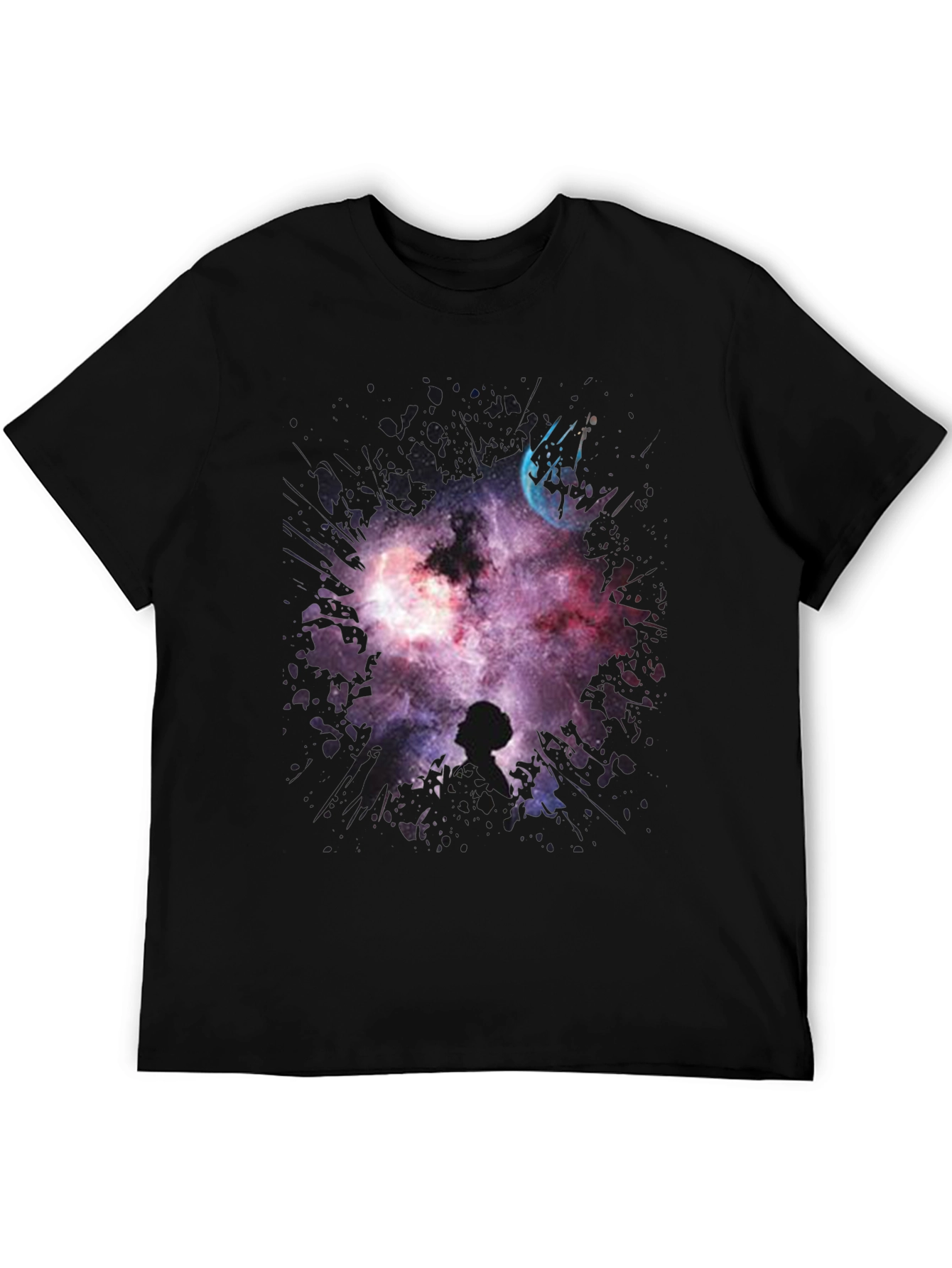 Cosmic Princess Leia Black T-Shirt