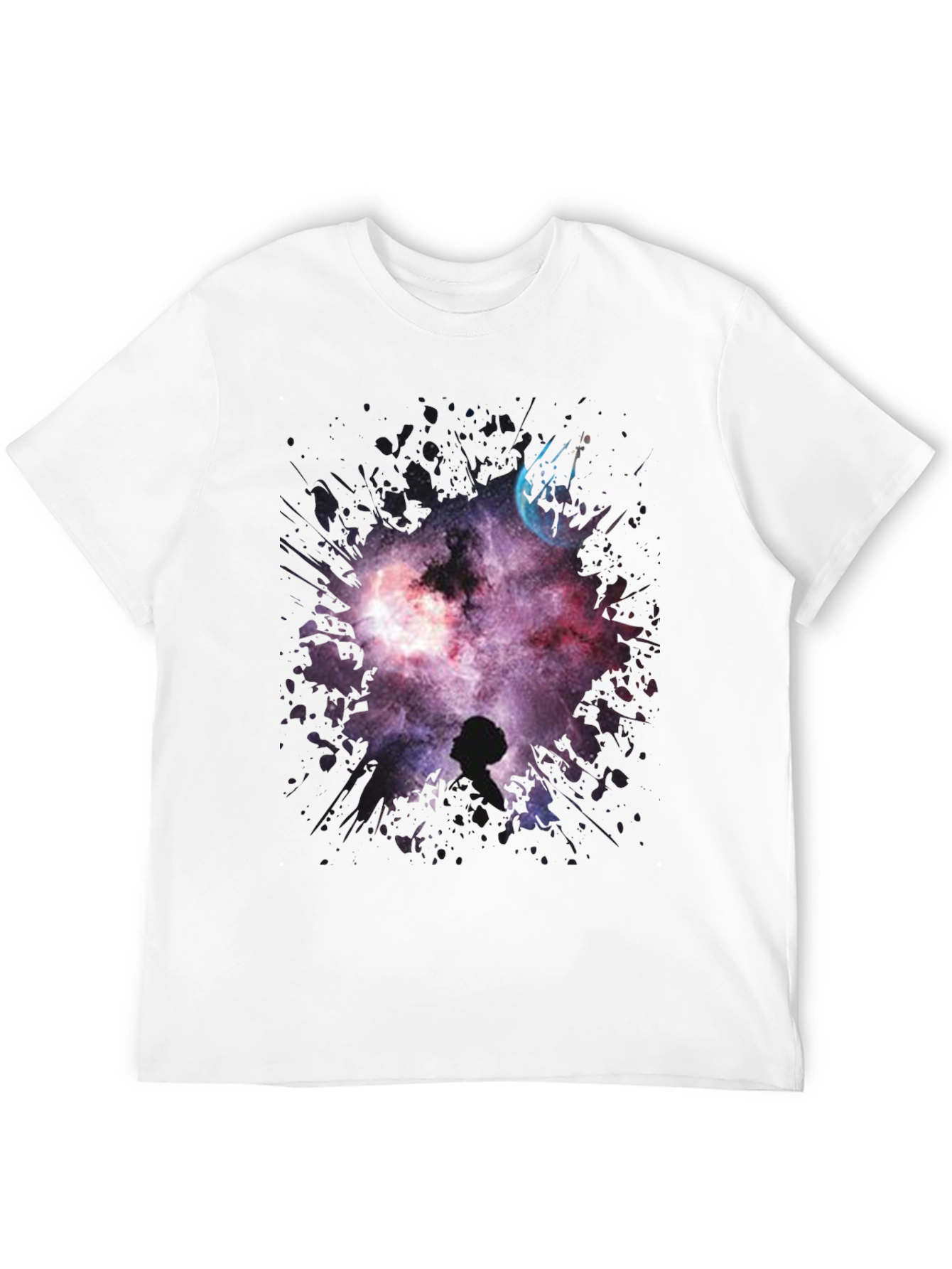Cosmic Princess Leia Black T-Shirt