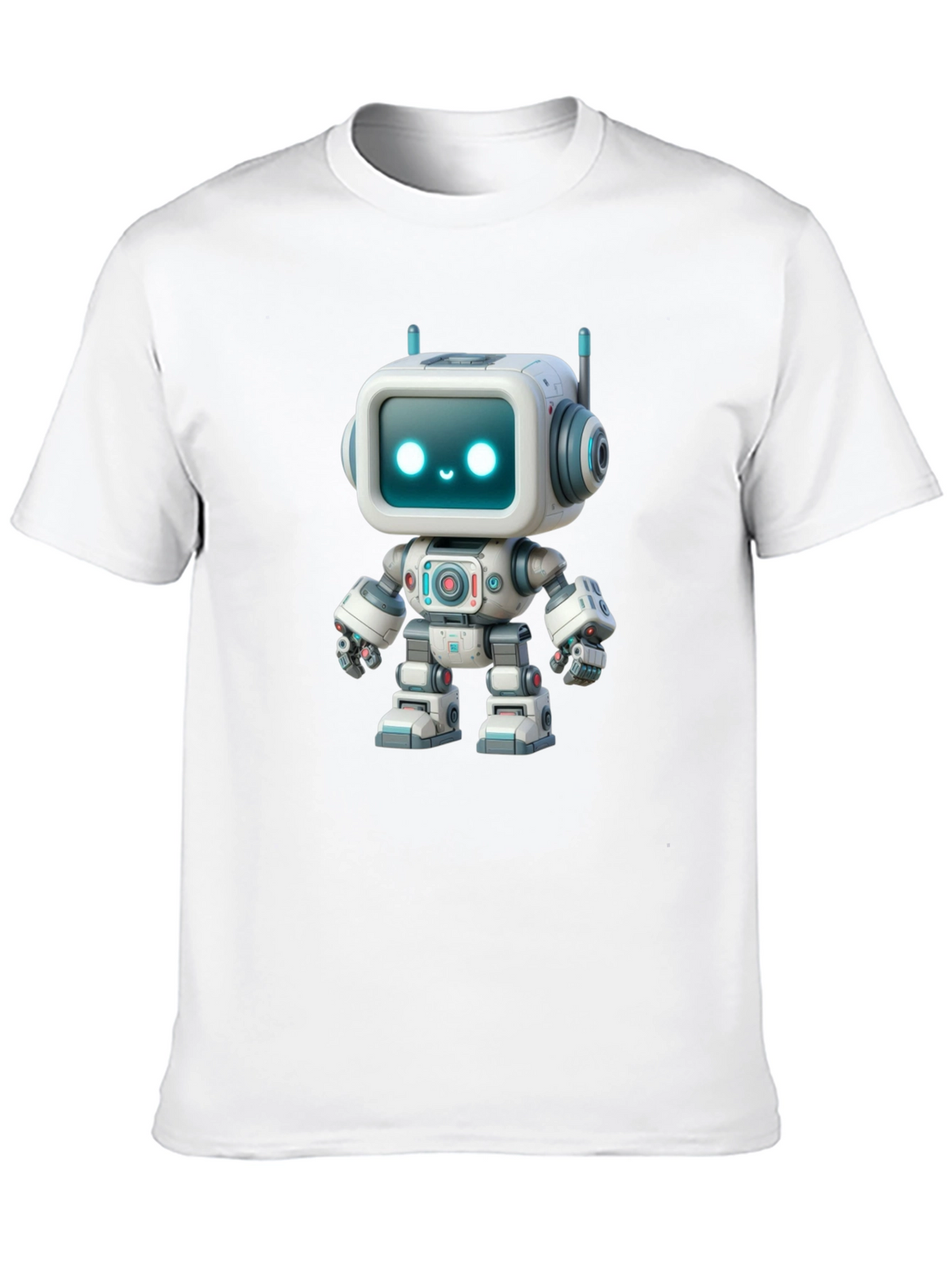 Robot Graphic T-Shirt - Fun Trendy Design